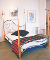 tubular steel posted bed