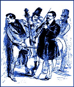 A clarinet player with his band.